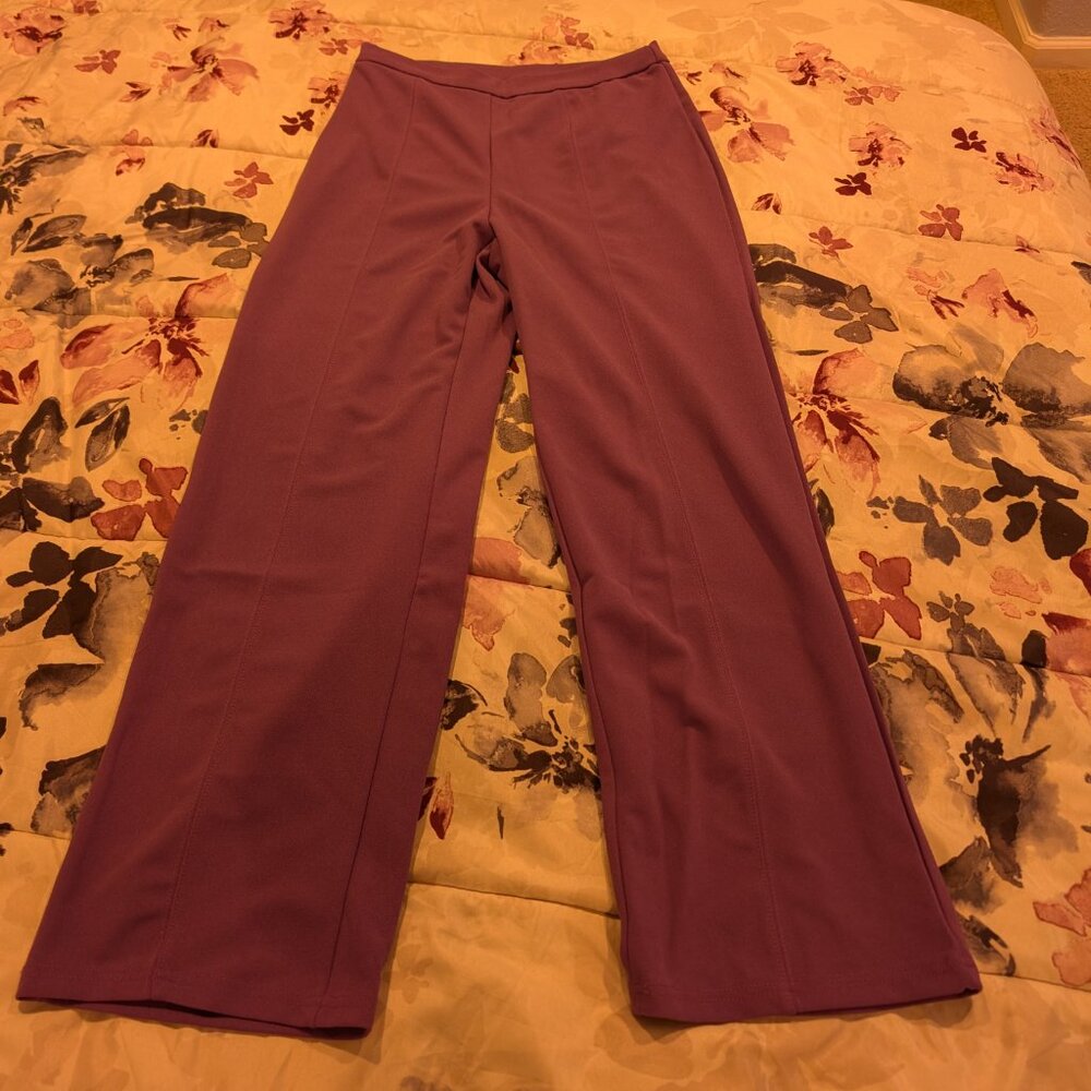 Purple Vest and Wide Leg Pant Set - Picture 3 of 10